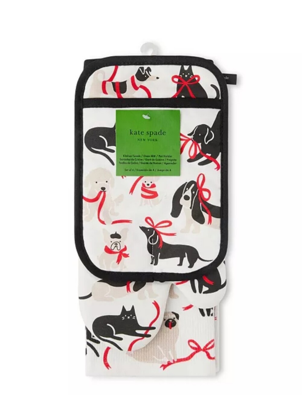 kate spade Holiday Pets 4pc Set NWT